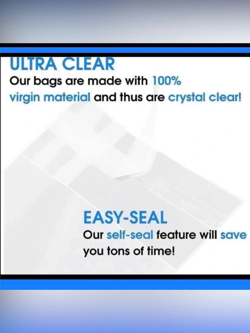 75pc Shipping Package, 25-purple Poly Mailers 25-Clear Bags, 25-TY Stickers⭐️🆕⭐️